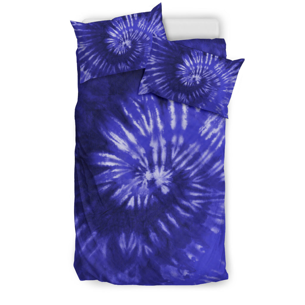 Royal Blue Tie Dye Bedding Set