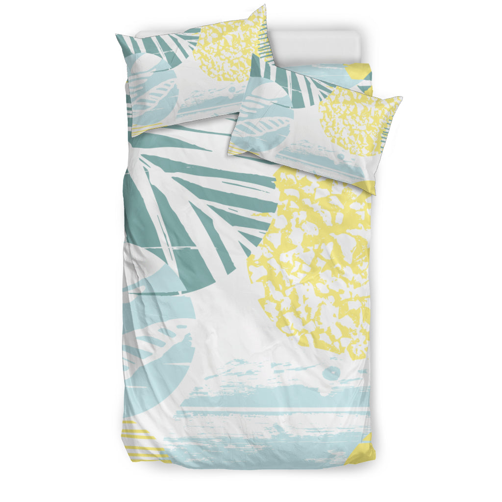 Grey & Yellow Abstract Circles Bedding Set