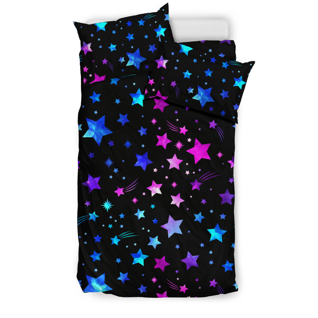 Pink & Purple Stars Bedding Set