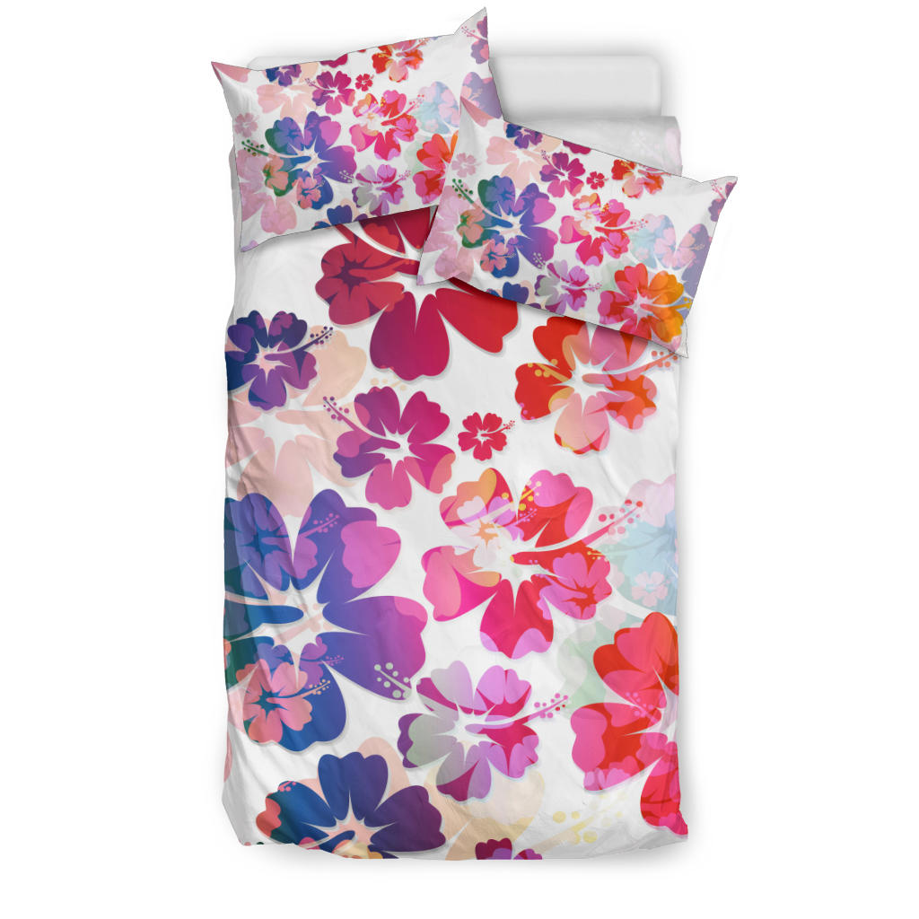 Colorful Aloha Flowers Bedding Set