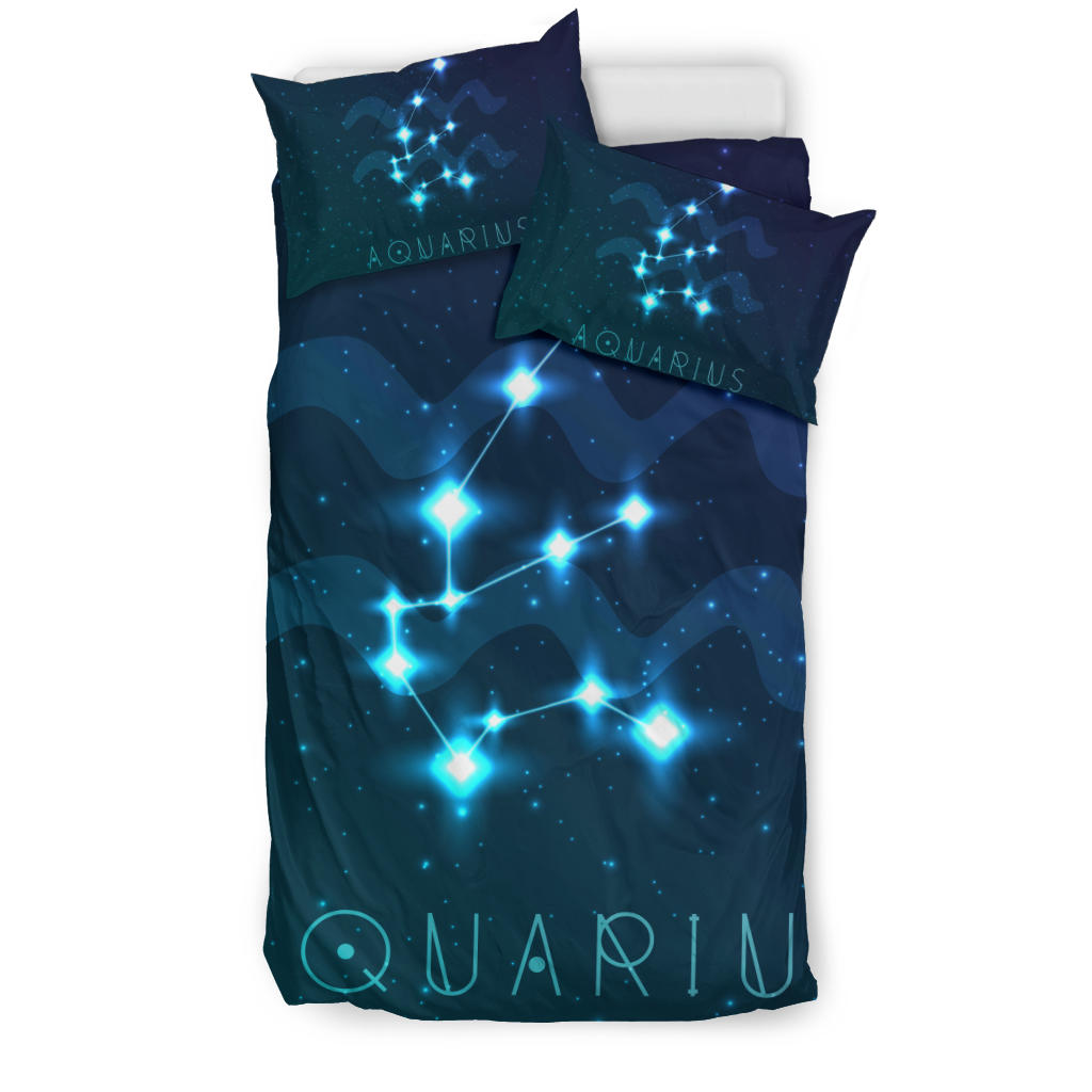 Aquarius Zodiac Bedding Set