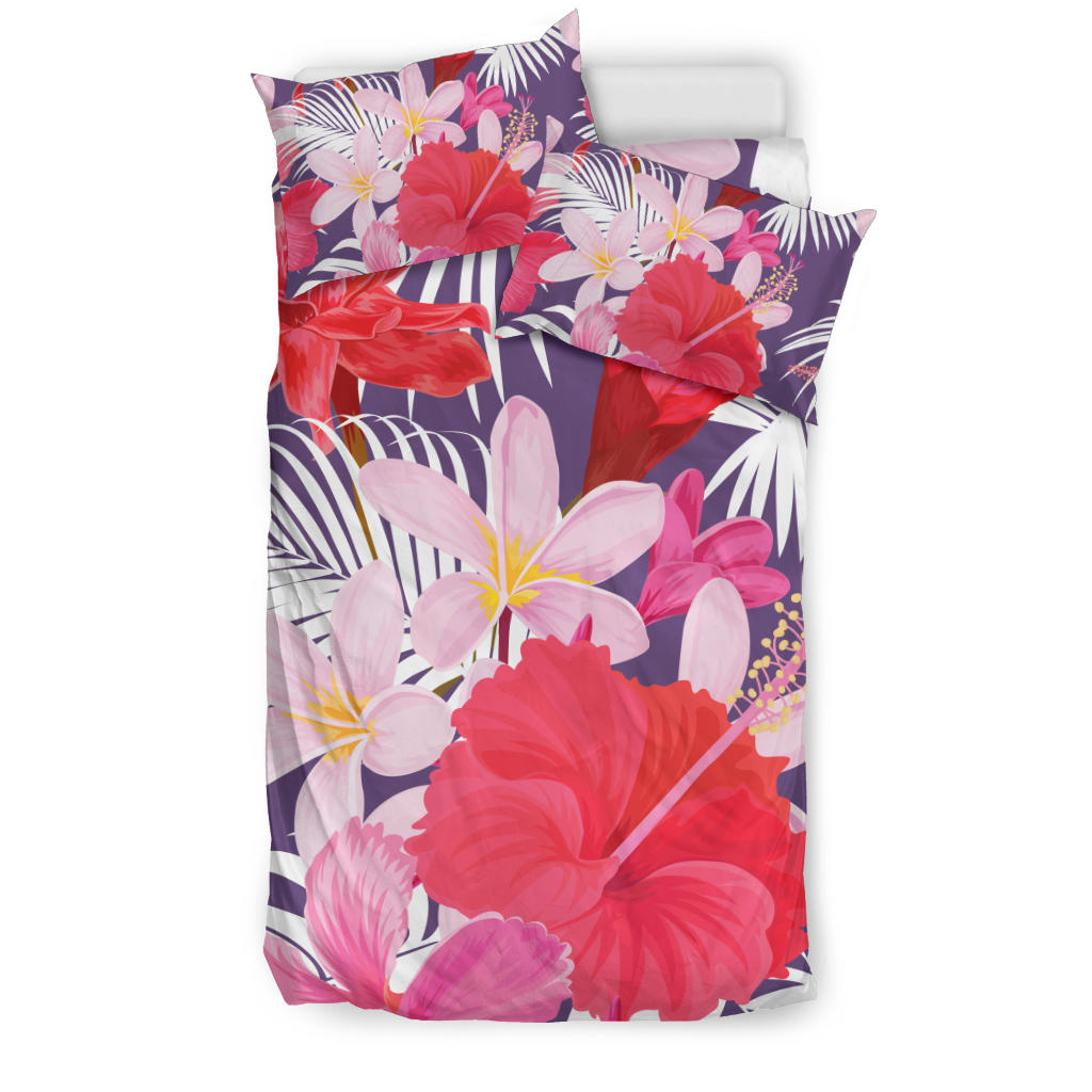 Pink Flowers Bedding Set