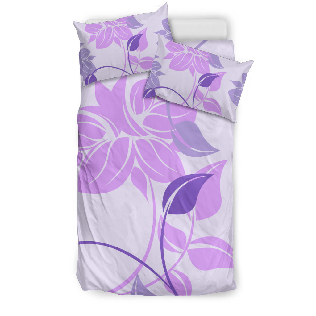 Purple Floral Bedding Set