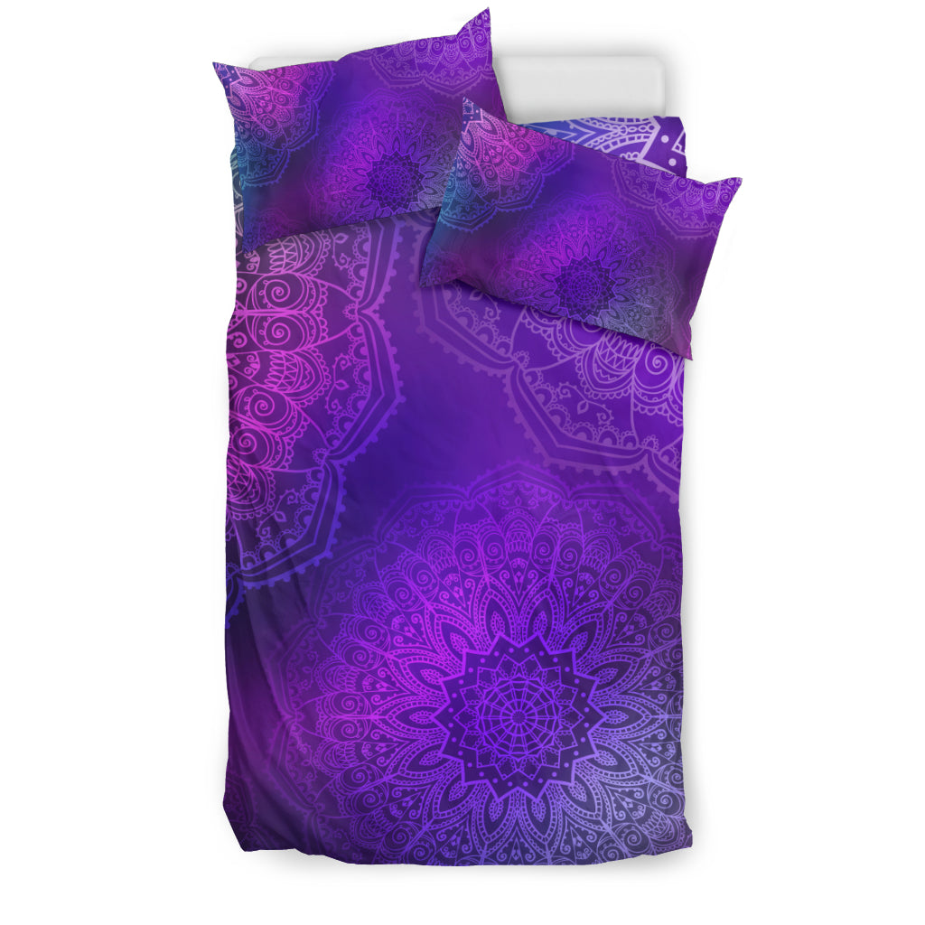 Purple Mandalas Bedding Set