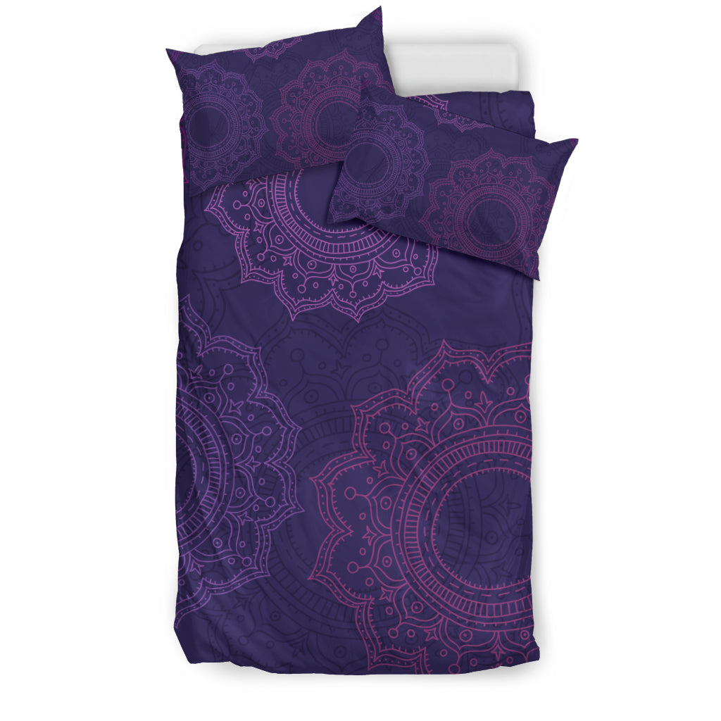 Purple Mandalas Bedding Set