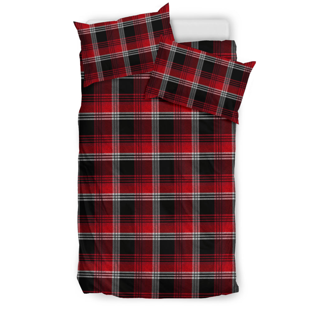 Red Plaid Bedding Set