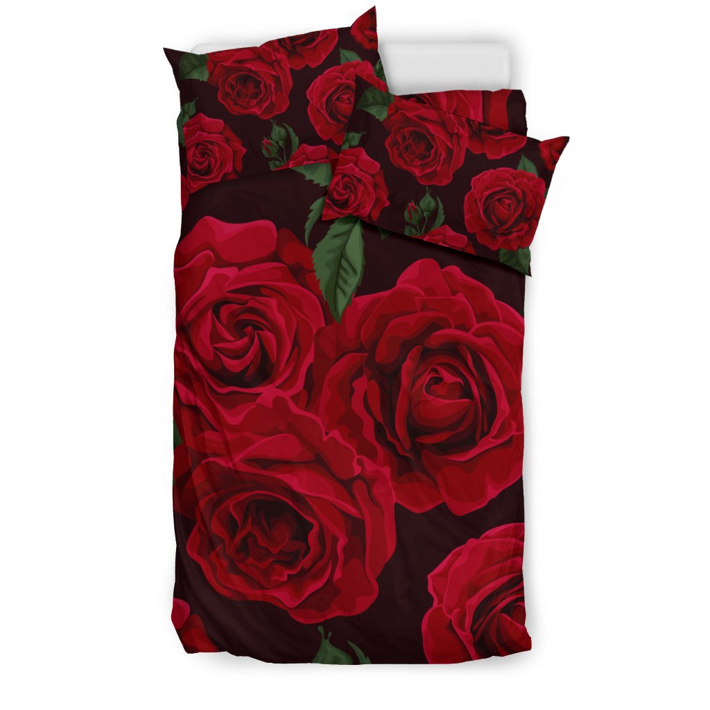 Red Roses Bedding Set