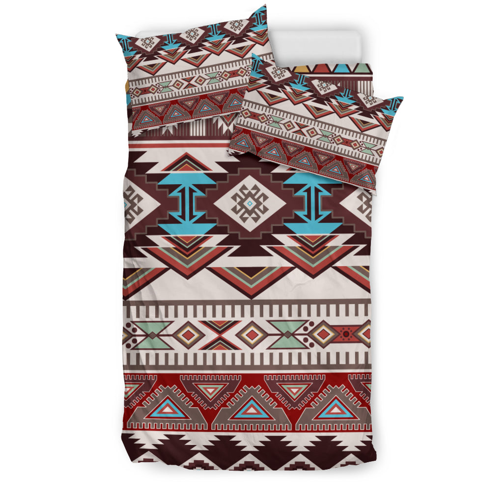 Brown Boho Aztec Bedding Set
