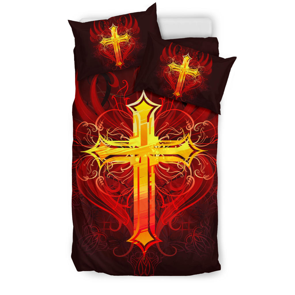 Winged Cross Bedding Set