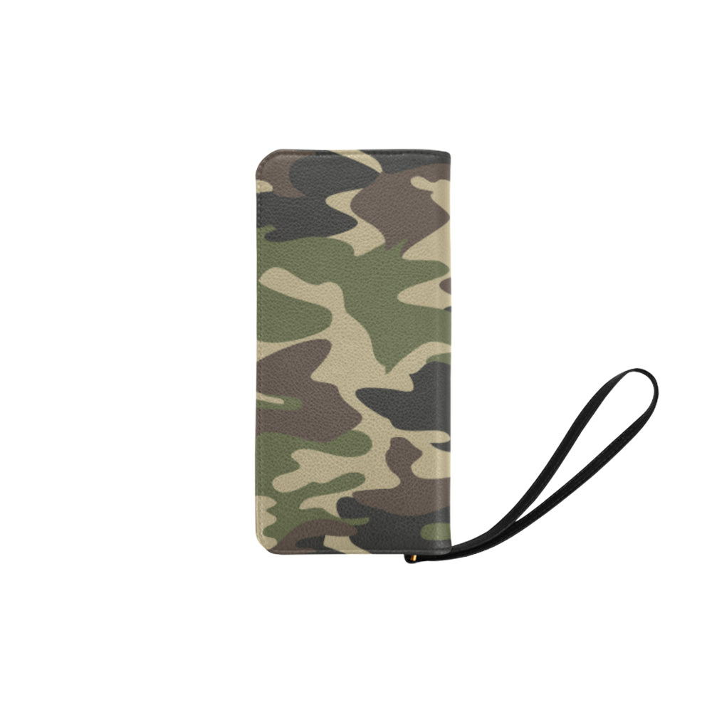 Army Green Camouflage Clutch Purse