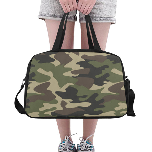 Army Green Camouflage Fitness Bag Fitness