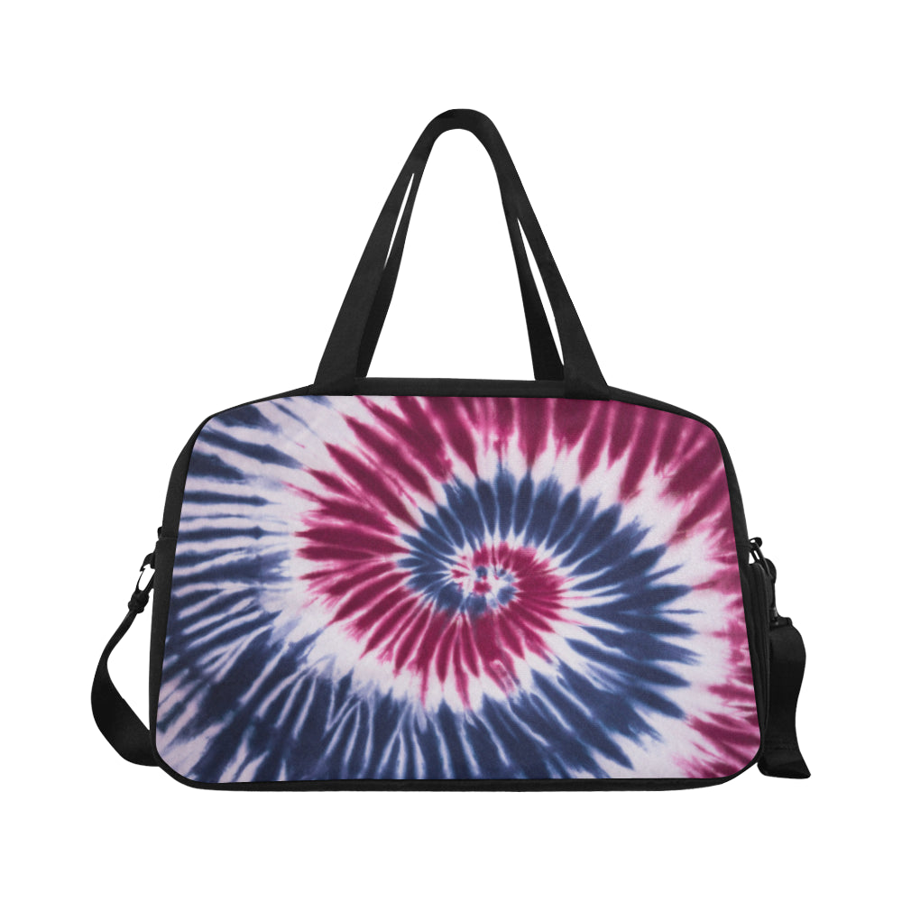 Red, White & Blue Tie Dye Fitness Bag Fitness