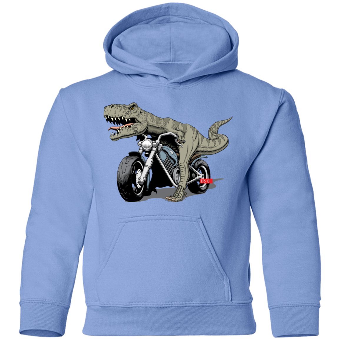 Dinosaur Motorcycle Kids Hoodie