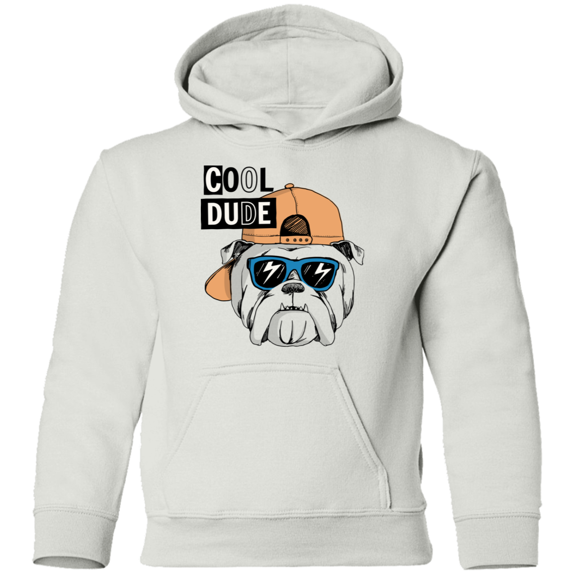 Cool Dude Dog Kids Hoodie
