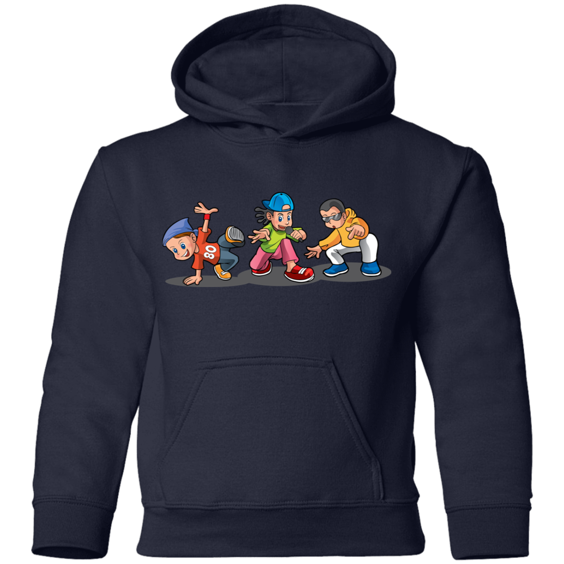 Hip Hop Cartoon Kids Hoodie