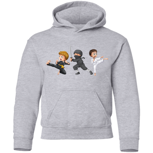 Martial Arts Cartoon Kids Hoodie