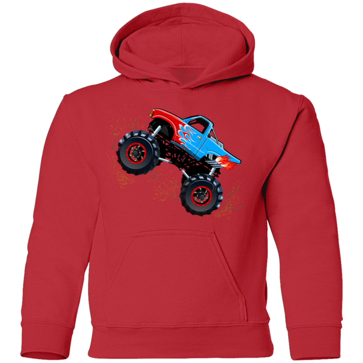 Monster Truck Kids Hoodie