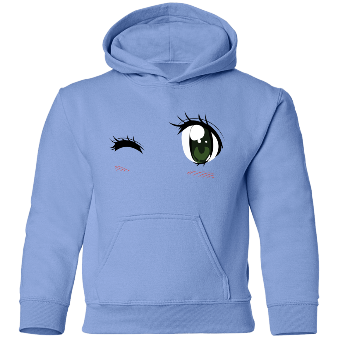 Winking Eyes Kids Hoodie