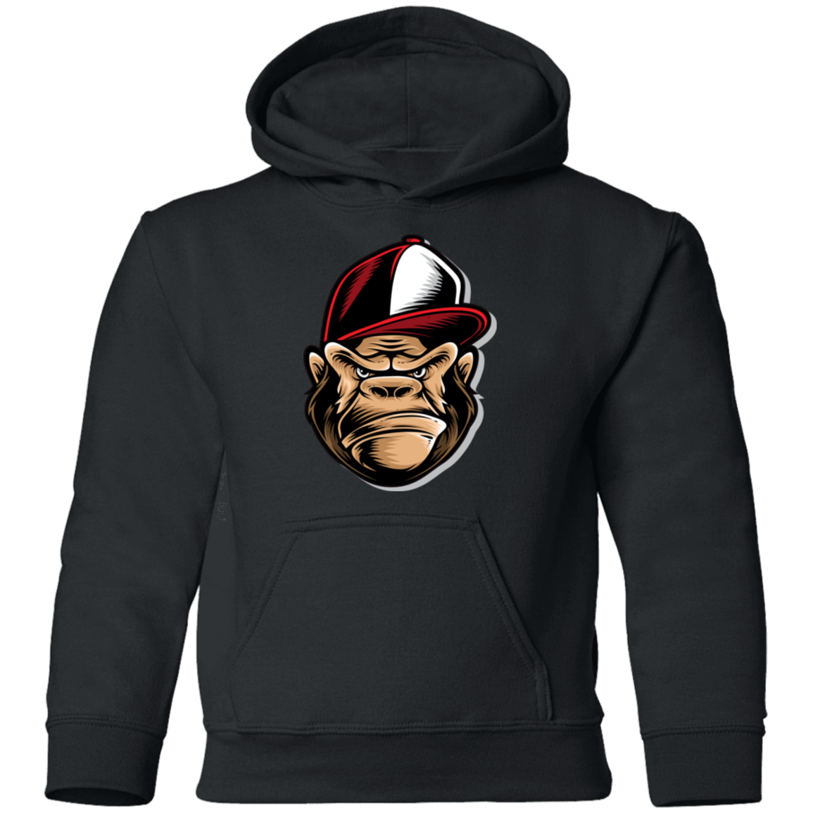 Gorilla Cartoon Kids Hoodie