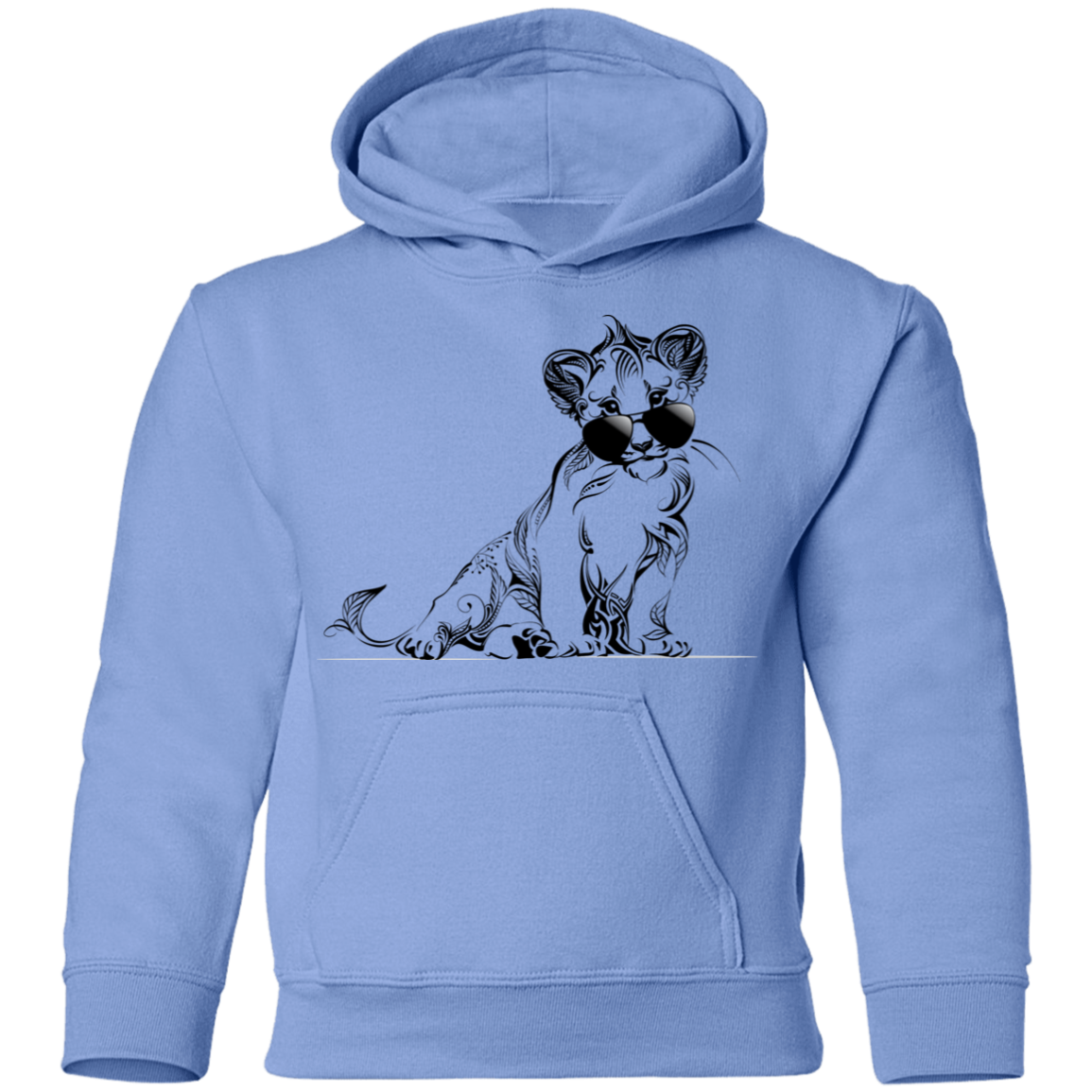 Lion Cub Sunglasses Kids Hoodie