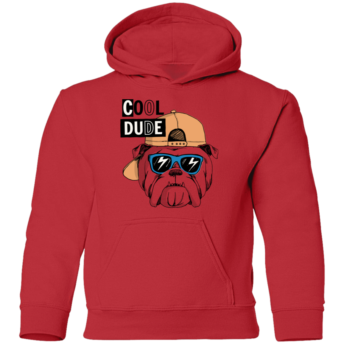 Cool Dude Dog Kids Hoodie