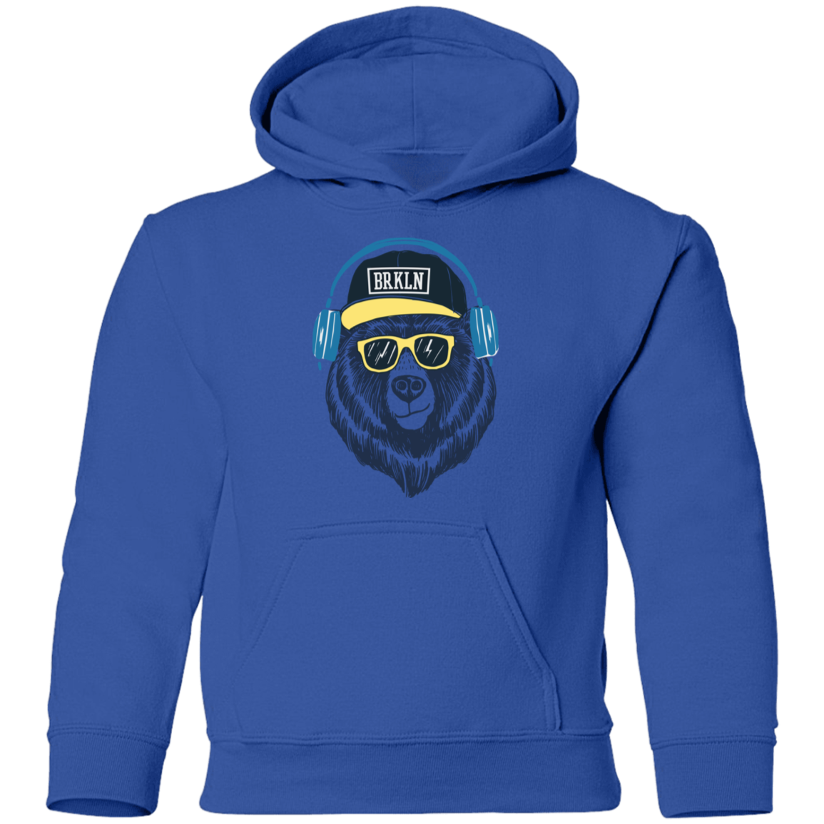 Bear Headphones Kids Hoodie