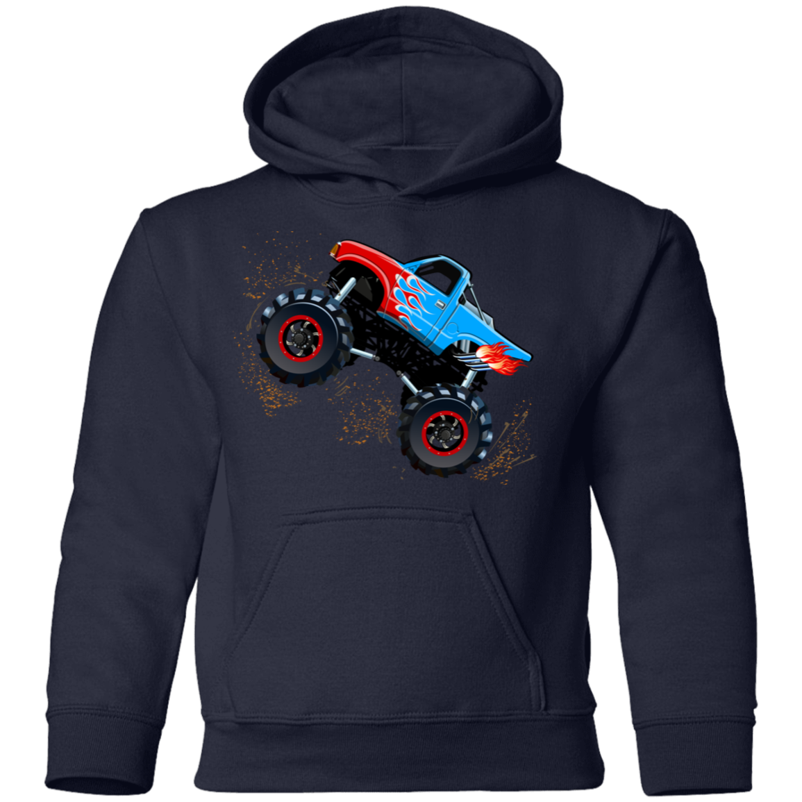 Monster Truck Kids Hoodie