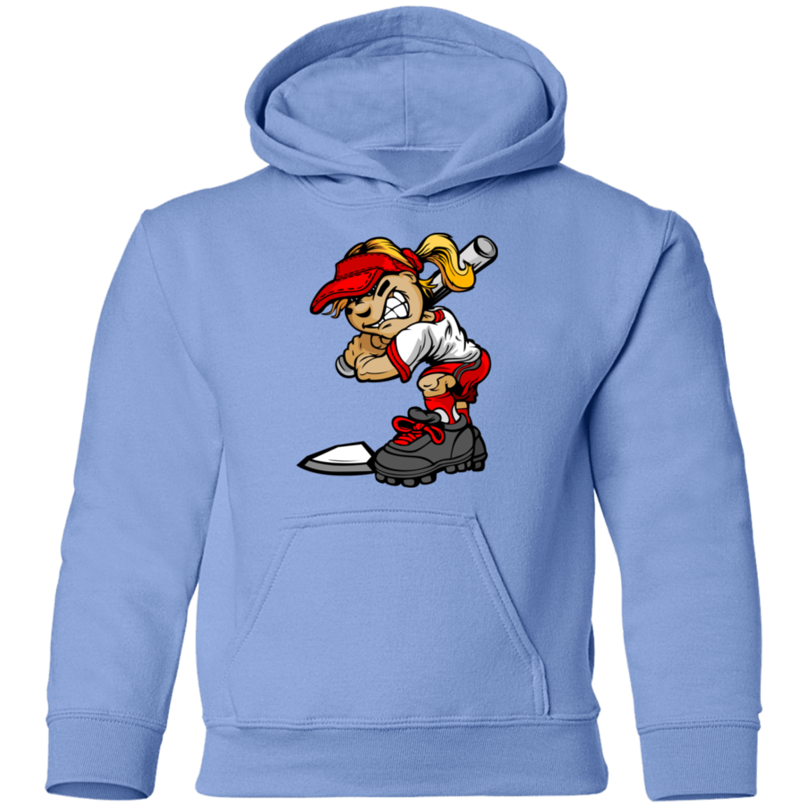 Softball Girl Kids Hoodie