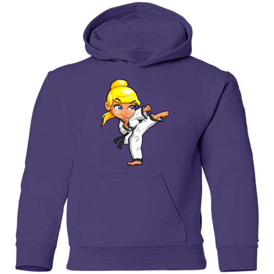 Karate Girl Kids Hoodie