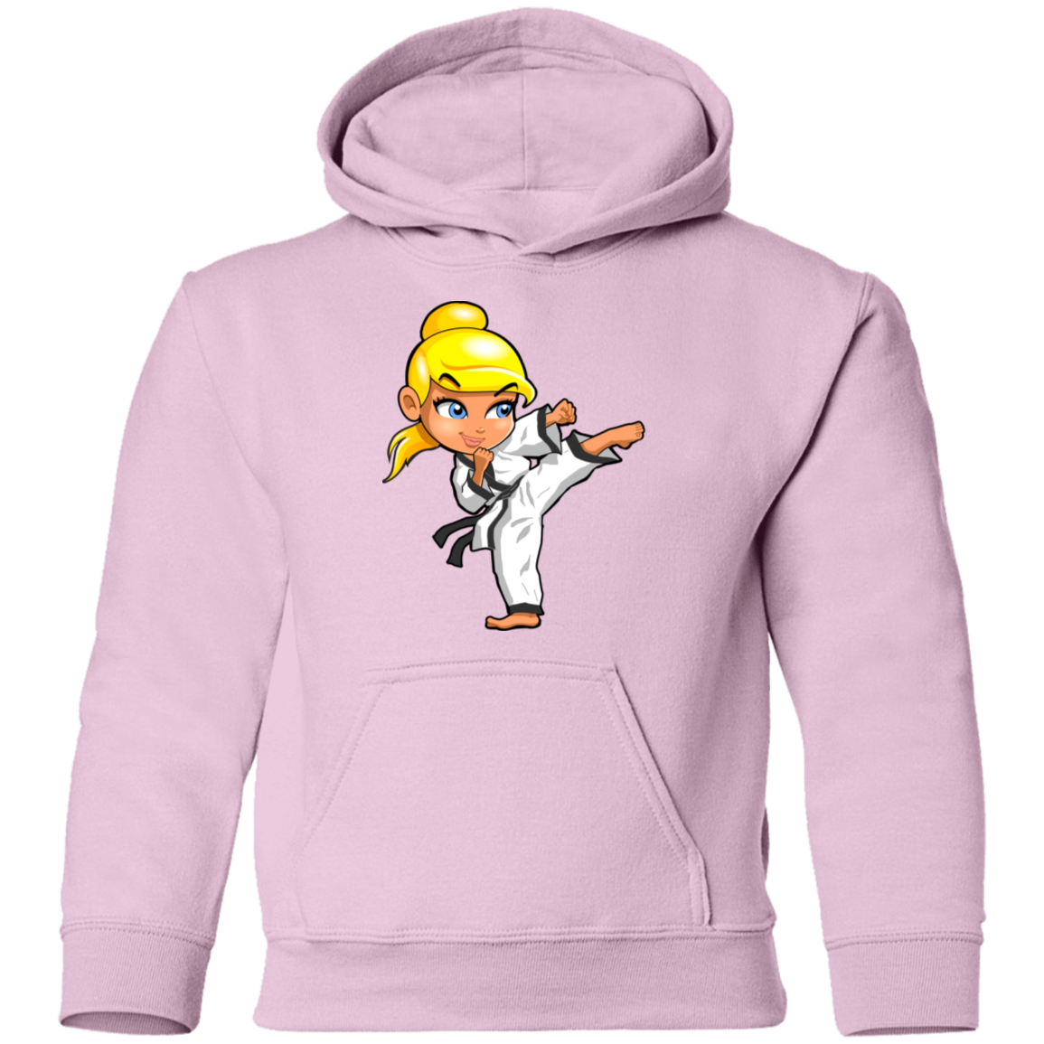 Karate Girl Kids Hoodie