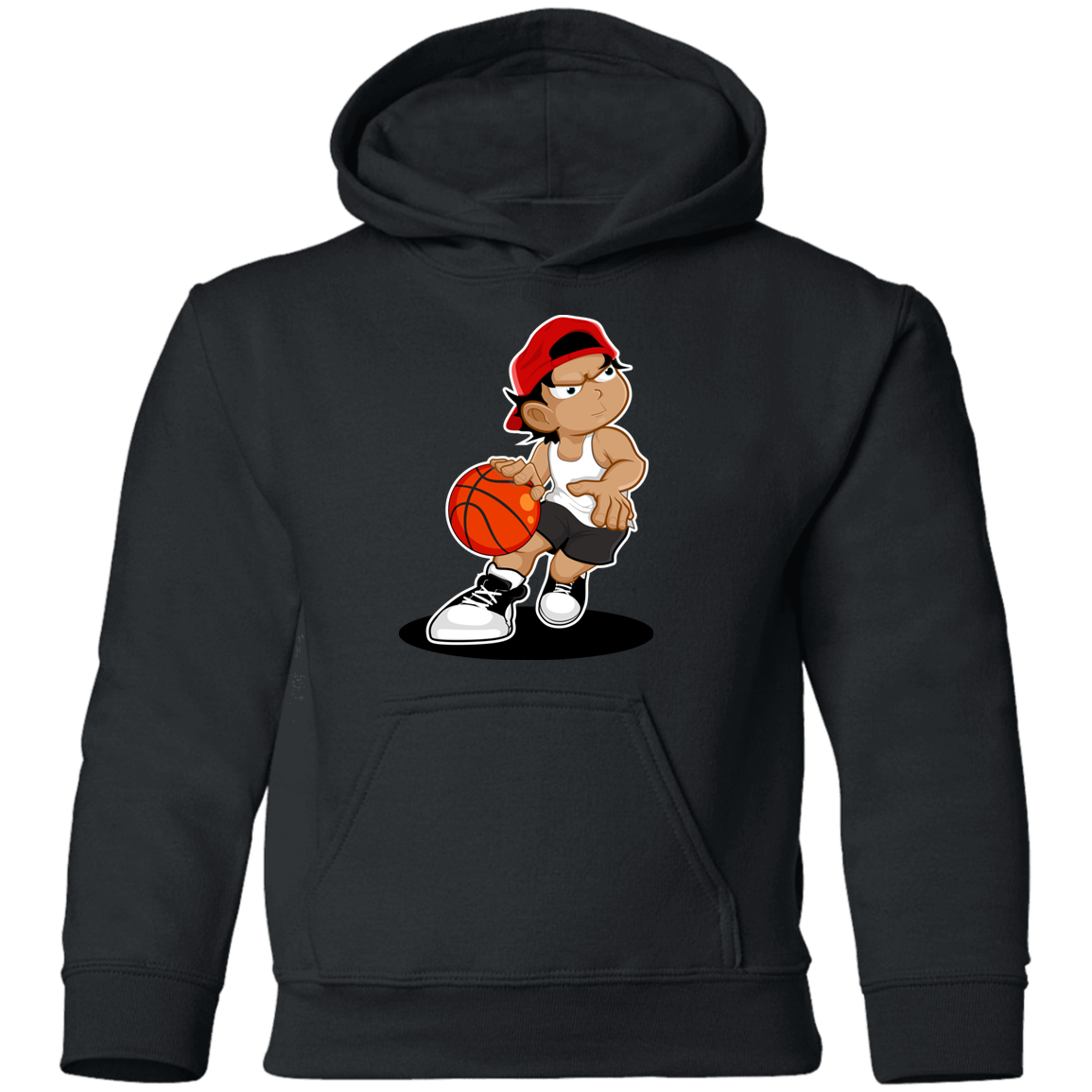 Basketball Cartoon Kids Hoodie