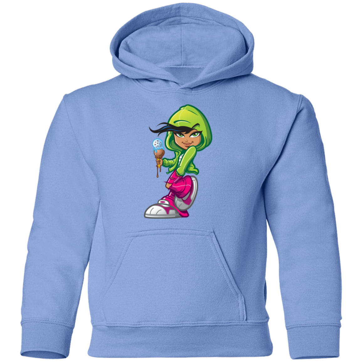 Ice Cream Girl Cartoon Kids Hoodie