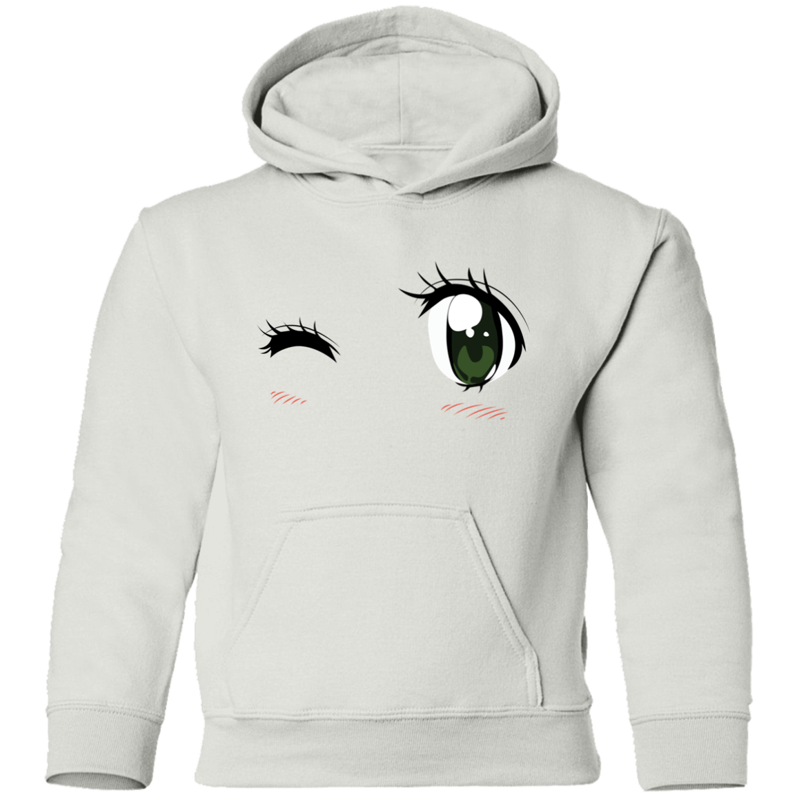 Winking Eyes Kids Hoodie
