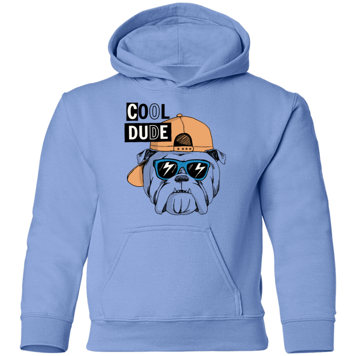 Cool Dude Dog Kids Hoodie