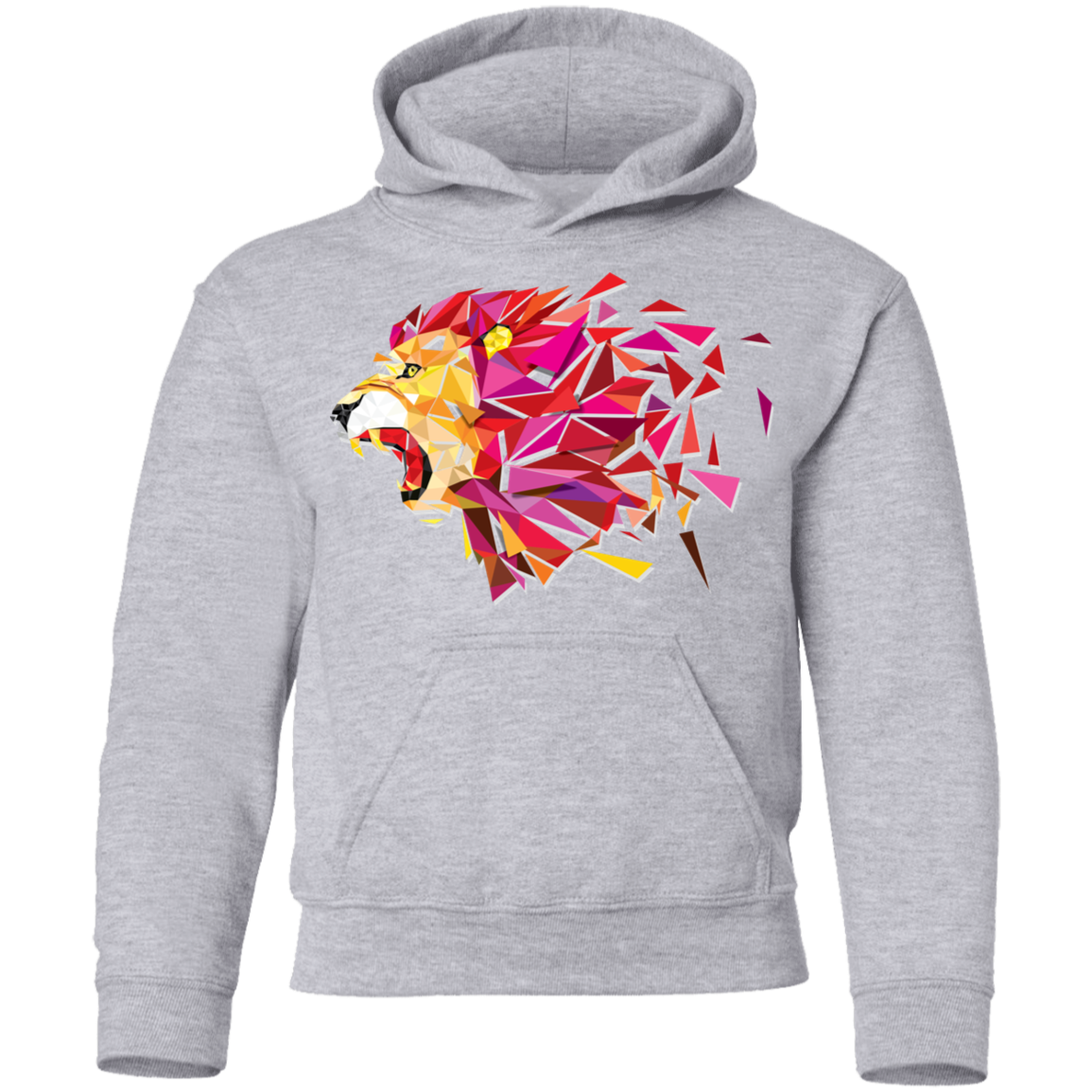 Colorful Abstract Lion Kids Hoodie
