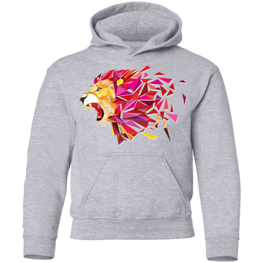 Colorful Abstract Lion Kids Hoodie