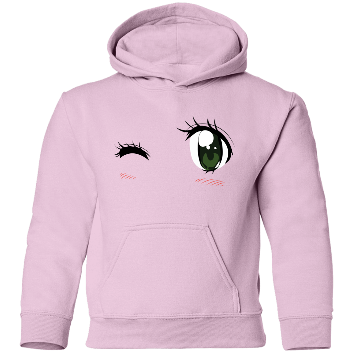 Winking Eyes Kids Hoodie