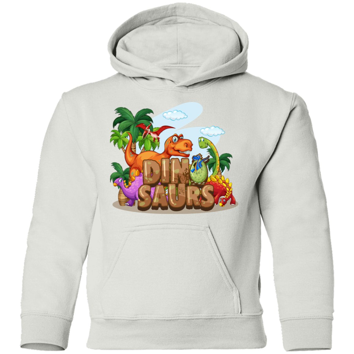 Dinosaurs Cartoon Kids Hoodie