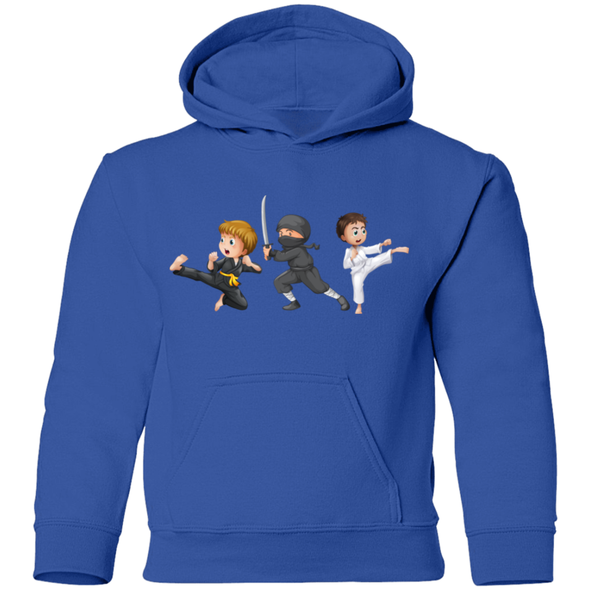 Martial Arts Cartoon Kids Hoodie