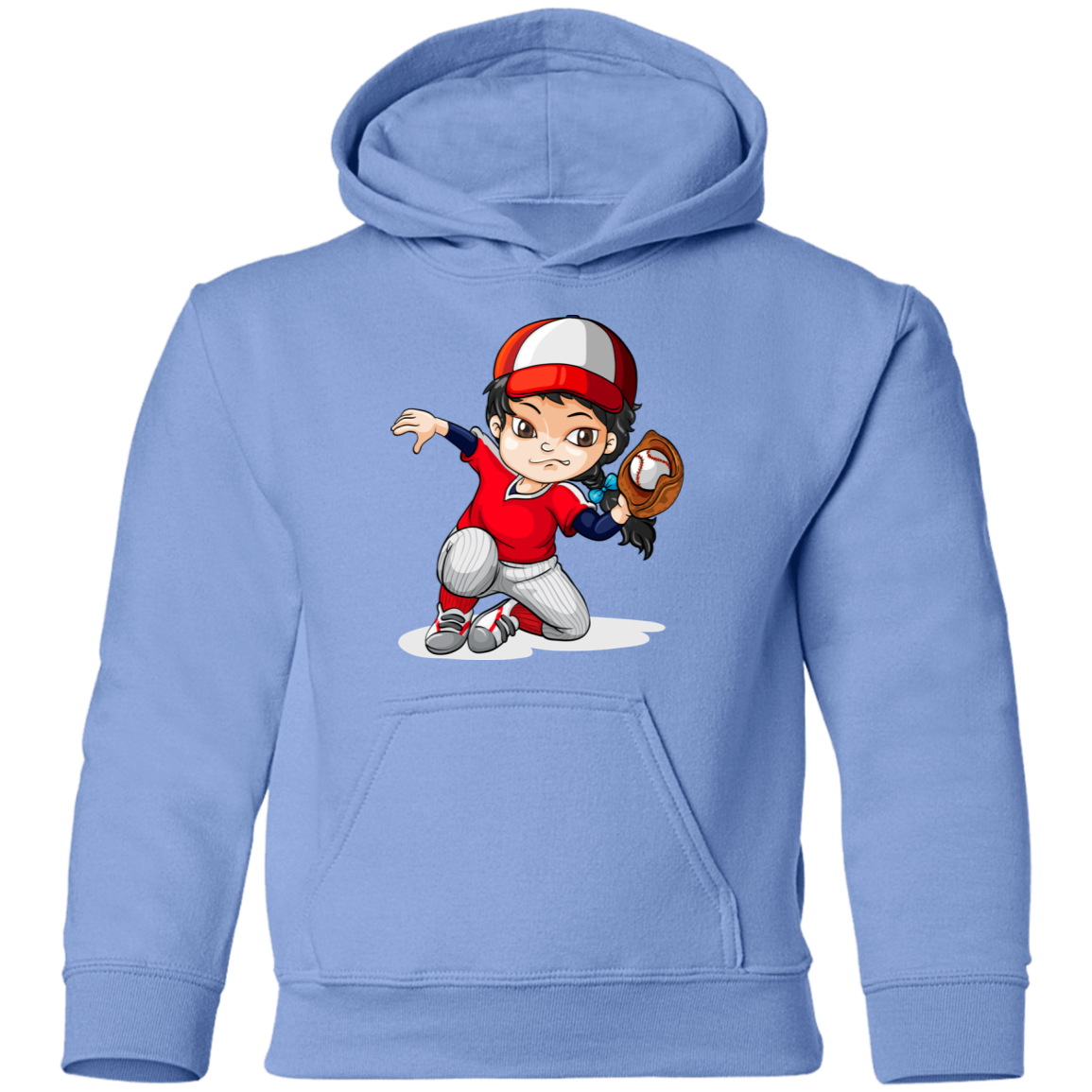 Baseball Cartoon Kids Hoodie