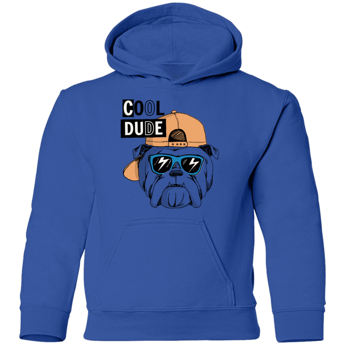 Cool Dude Dog Kids Hoodie