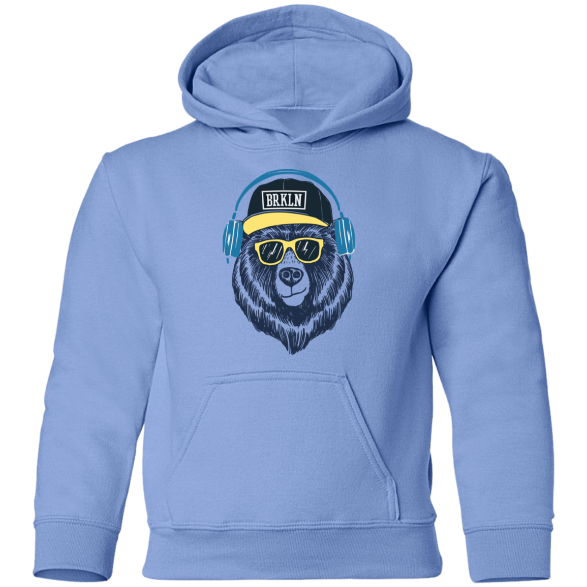 Bear Headphones Kids Hoodie