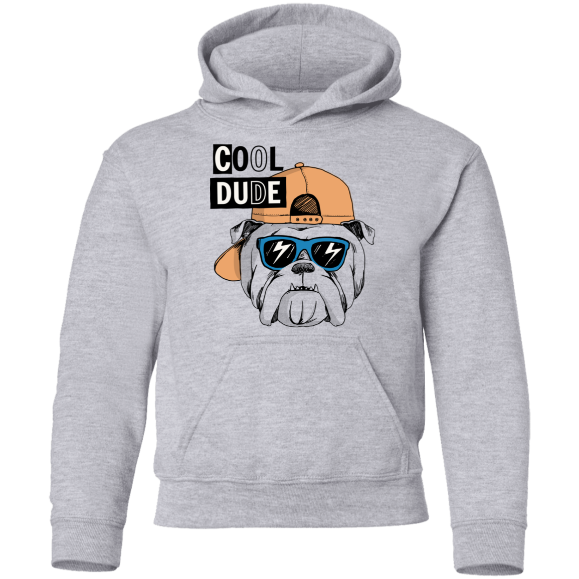 Cool Dude Dog Kids Hoodie