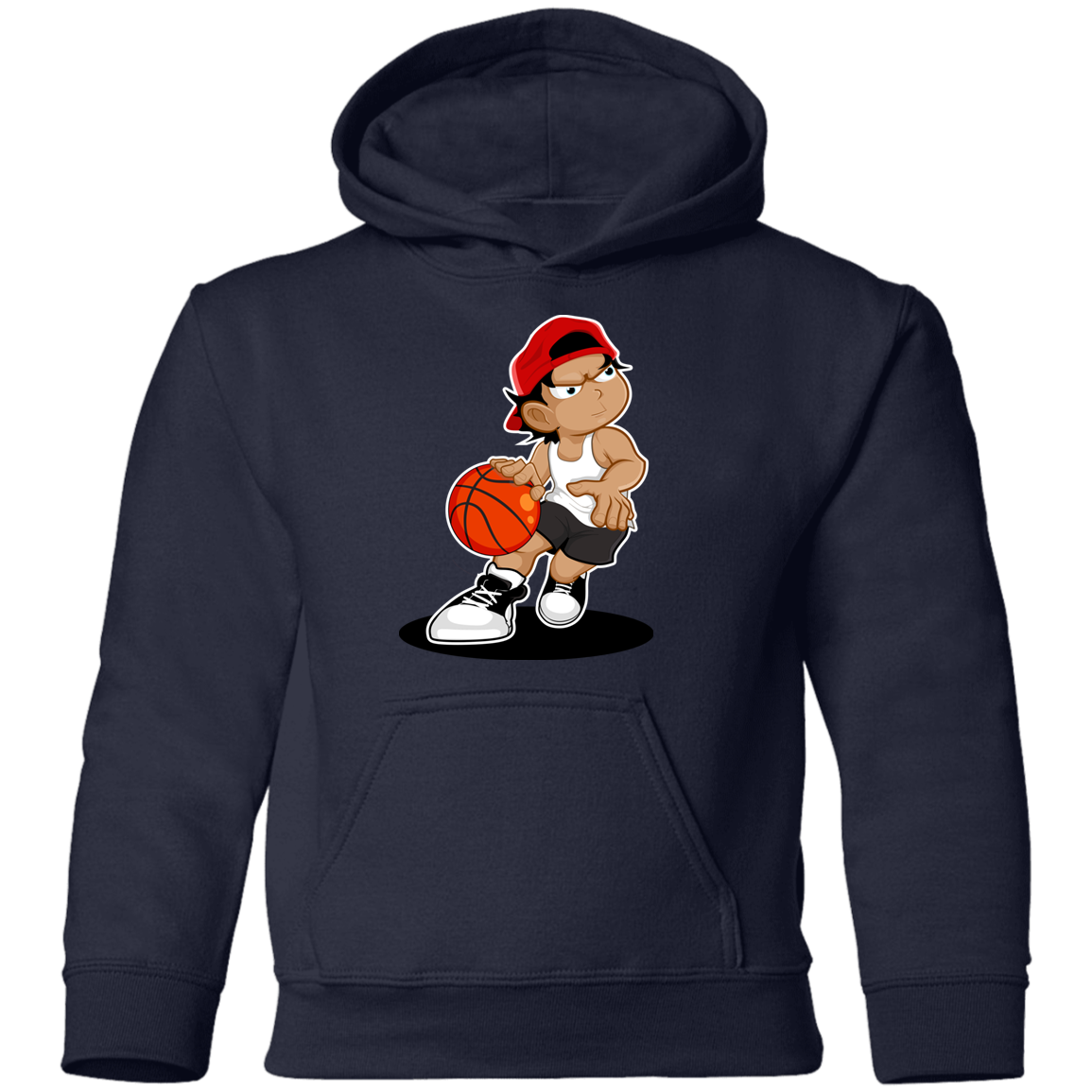 Basketball Cartoon Kids Hoodie