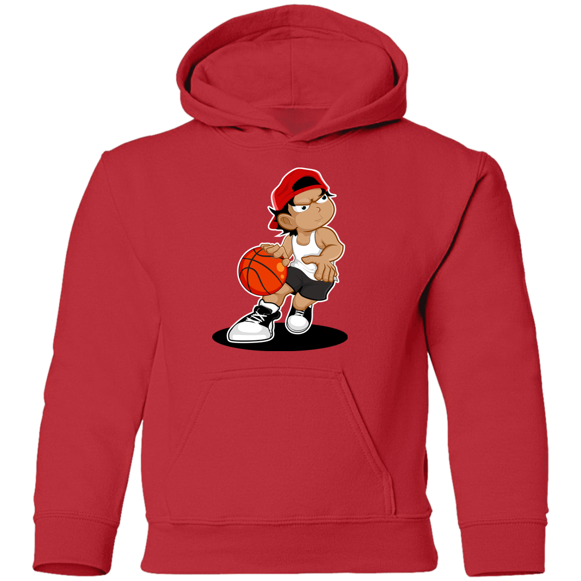 Basketball Cartoon Kids Hoodie