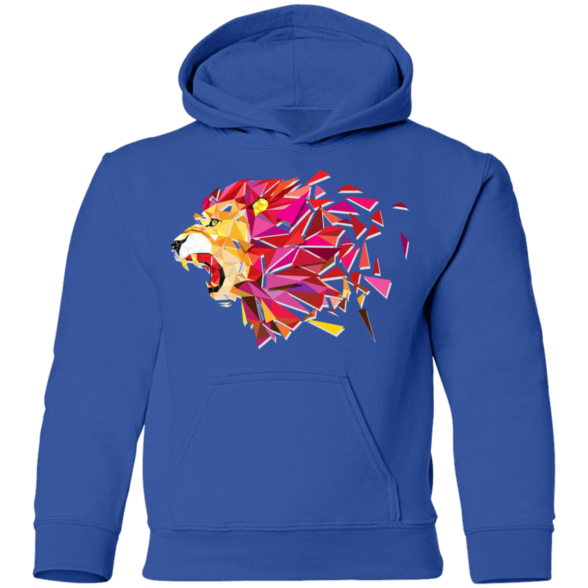 Colorful Abstract Lion Kids Hoodie