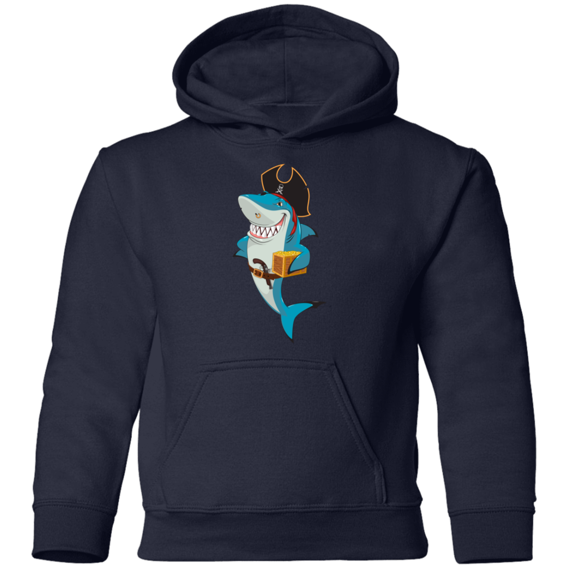 Pirate Shark Kids Hoodie