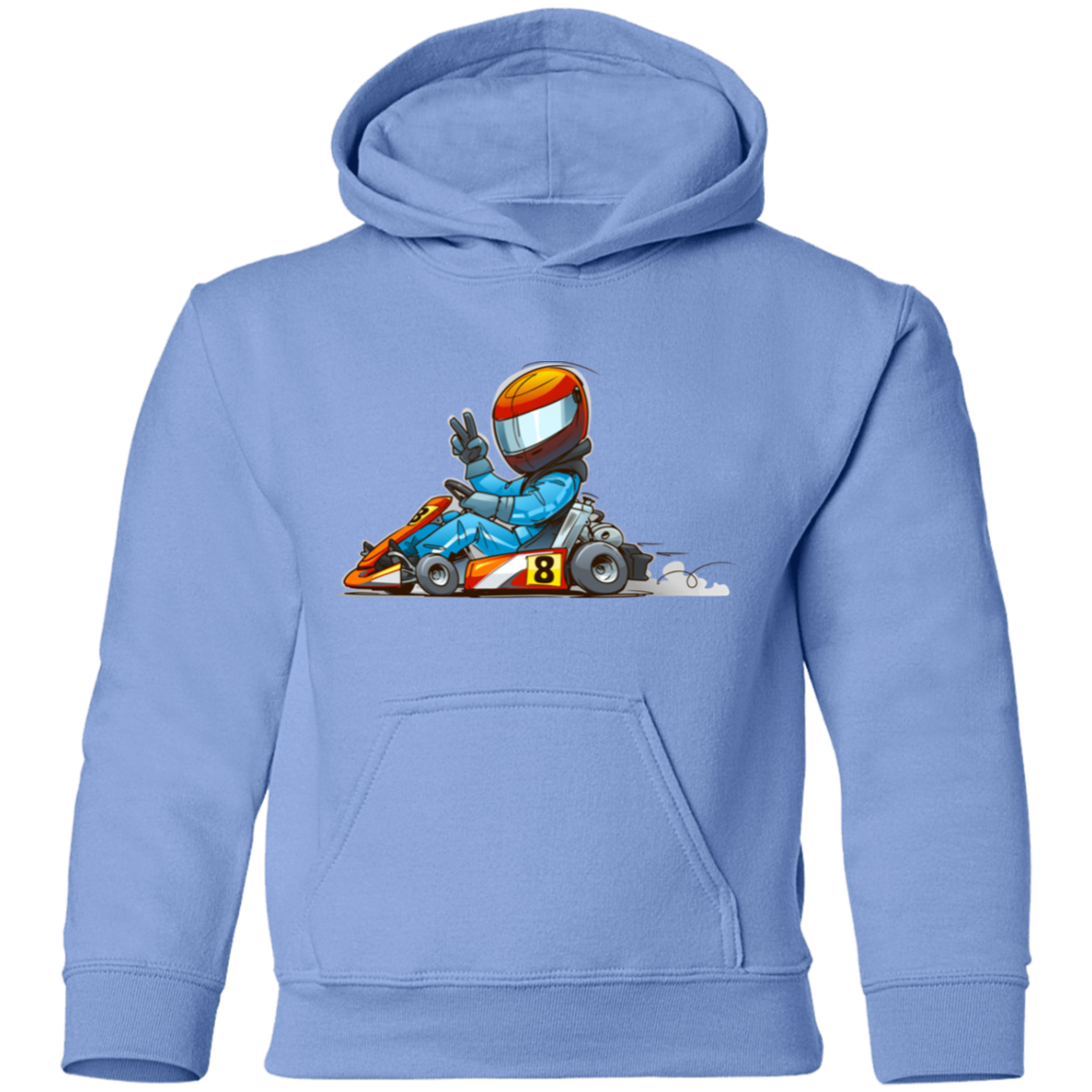 Go-Kart Cartoon Kids Hoodie