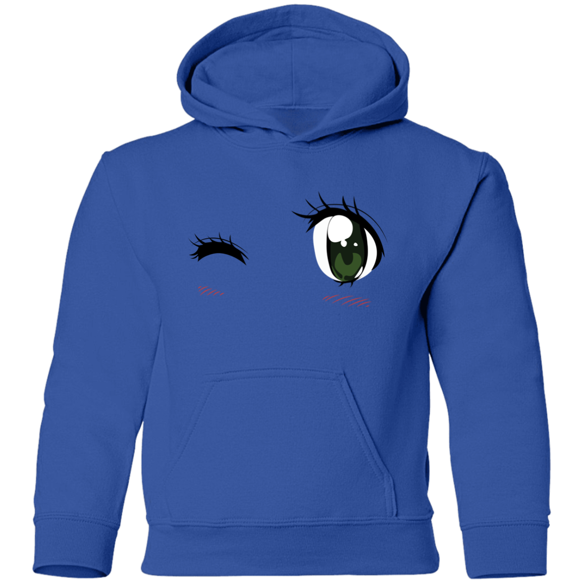 Winking Eyes Kids Hoodie