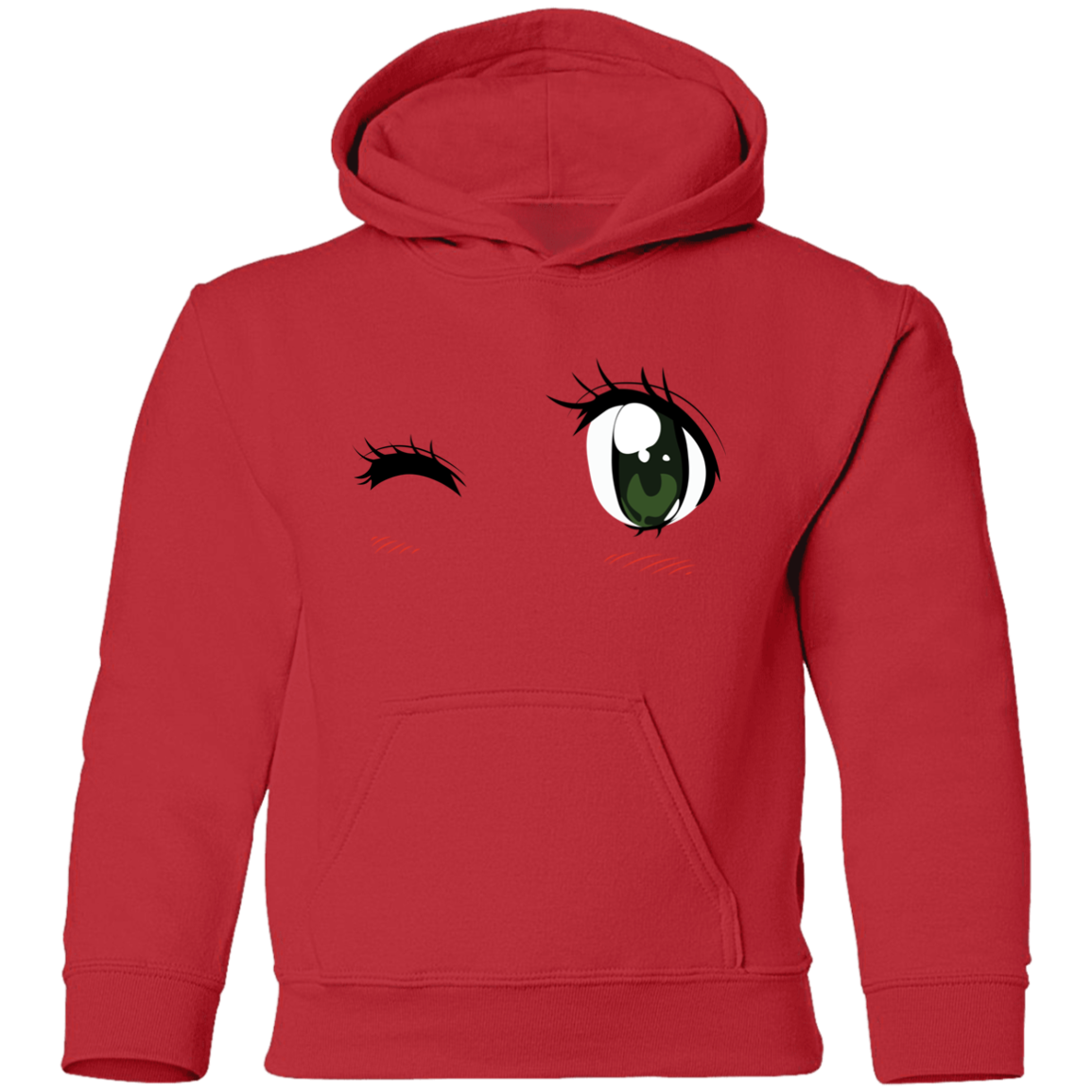 Winking Eyes Kids Hoodie